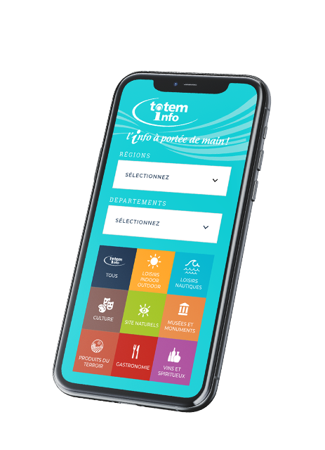 E-Totem : Retrouvez sur votre mobile l'information Tourisme locale au format digital : Points sans contact Occitanie, Nouvelle-Aquitaine et Provence-Alpes-Côte d’Azur
